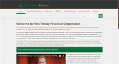 Desktop Screenshot of firsttrinityfinancial.com